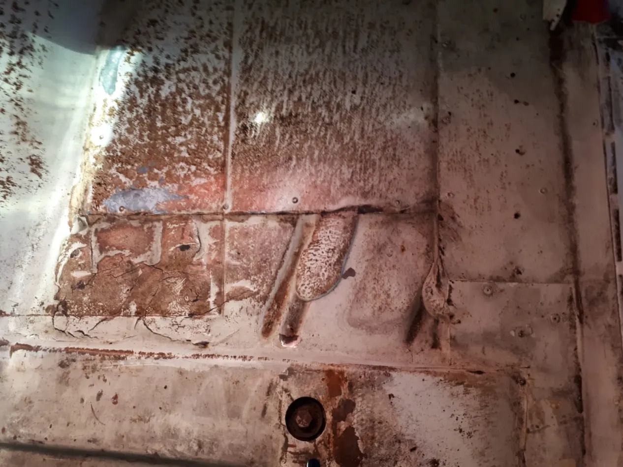 Ford Thunderbird 1955 Restaurierung vor der Restaurierung