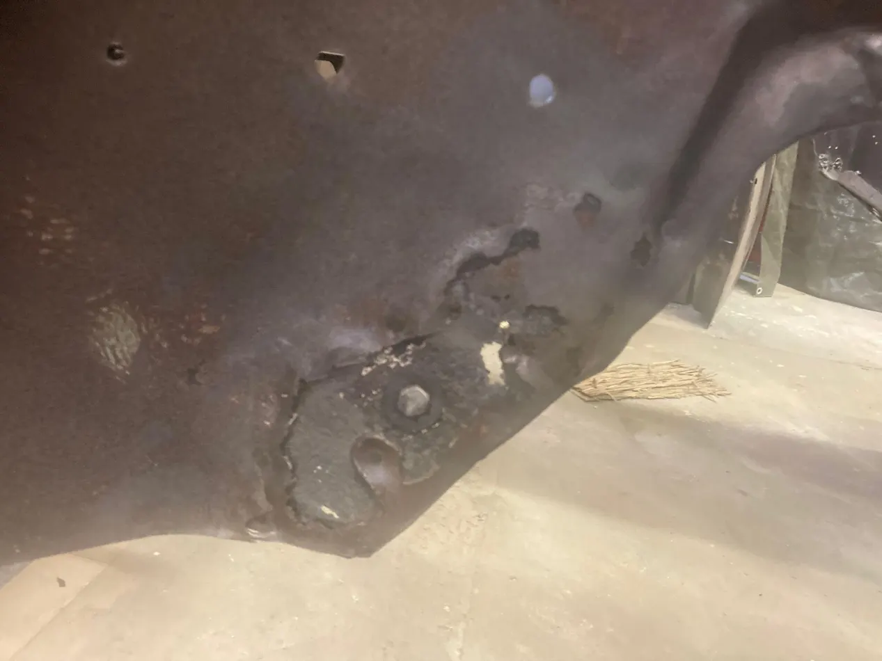 Triumph TR6 Roadster 1975 Restaurierung vor der Restaurierung
