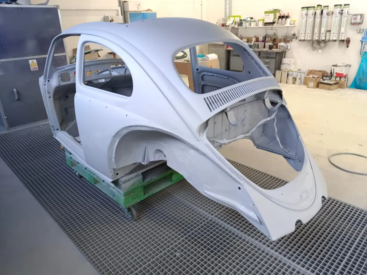 VW Käfer Faltdach 1961 Restaurierung Detailfoto 4